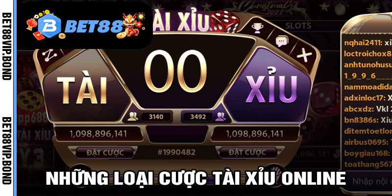 Những loại cược Tài xỉu online phổ biến
